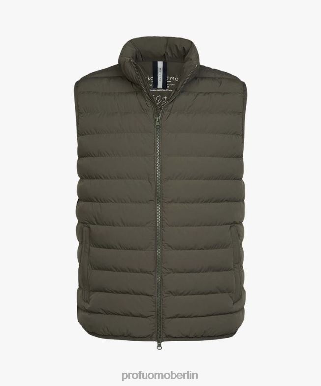 Kleidung de Profuomo Männer recycelter Bodywarmer Grün BR442412