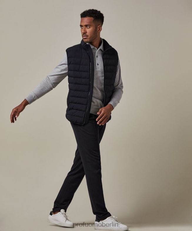 Kleidung de Profuomo Männer recycelter Bodywarmer Marine BR442413