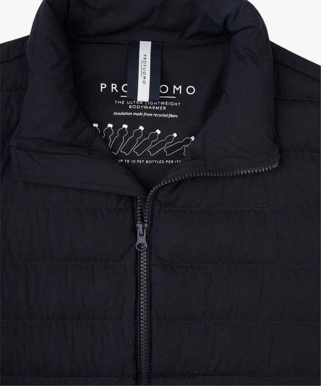 Kleidung de Profuomo Männer recycelter Bodywarmer Marine BR442413