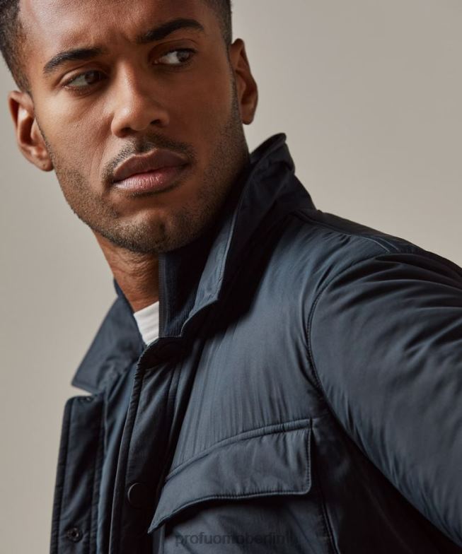 Kleidung de Profuomo Männer Hemdjacke Marine BR442411