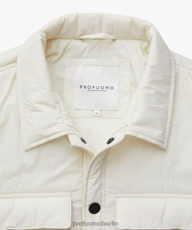 Kleidung de Profuomo Männer Hemdjacke cremefarben BR442396