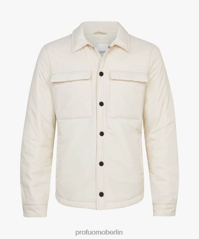 Kleidung de Profuomo Männer Hemdjacke cremefarben BR442396
