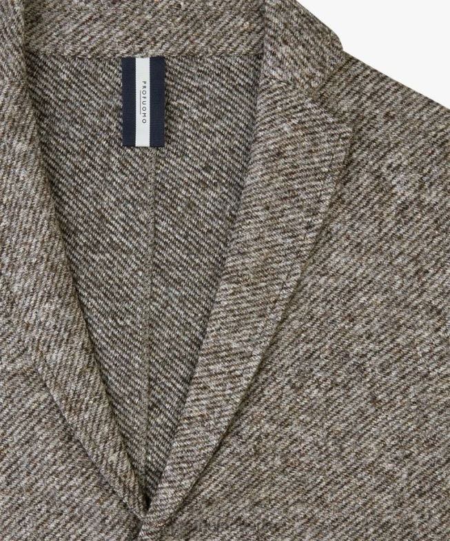 Kleidung de Profuomo Männer Melange-Strickjacke braun BR442419