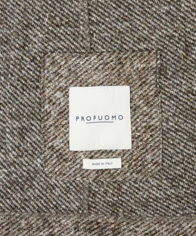 Kleidung de Profuomo Männer Melange-Strickjacke braun BR442419