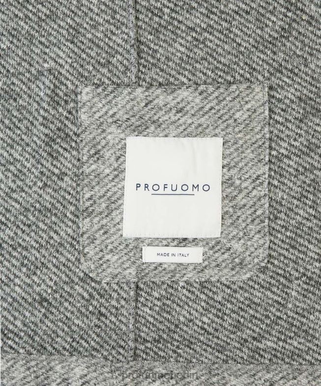 Kleidung de Profuomo Männer Melange-Strickjacke grau BR442417