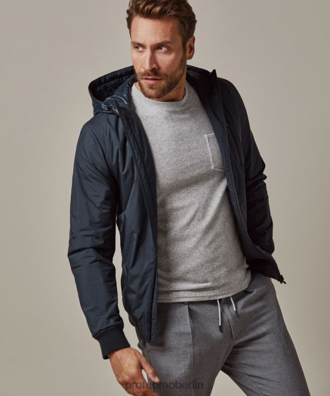 Kleidung de Profuomo Männer Schwerelosigkeitsjacke Marine BR442410
