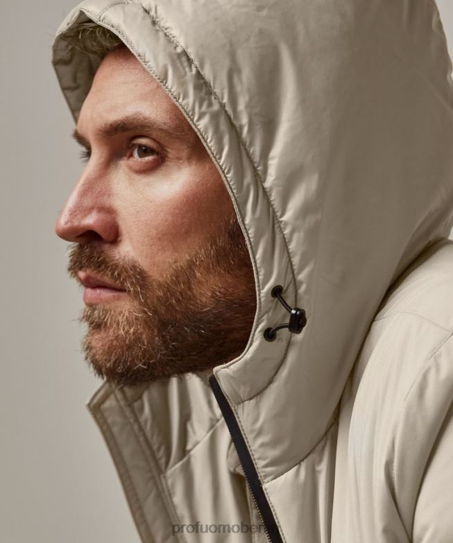 Kleidung de Profuomo Männer Schwerelosigkeitsjacke Sand BR442401