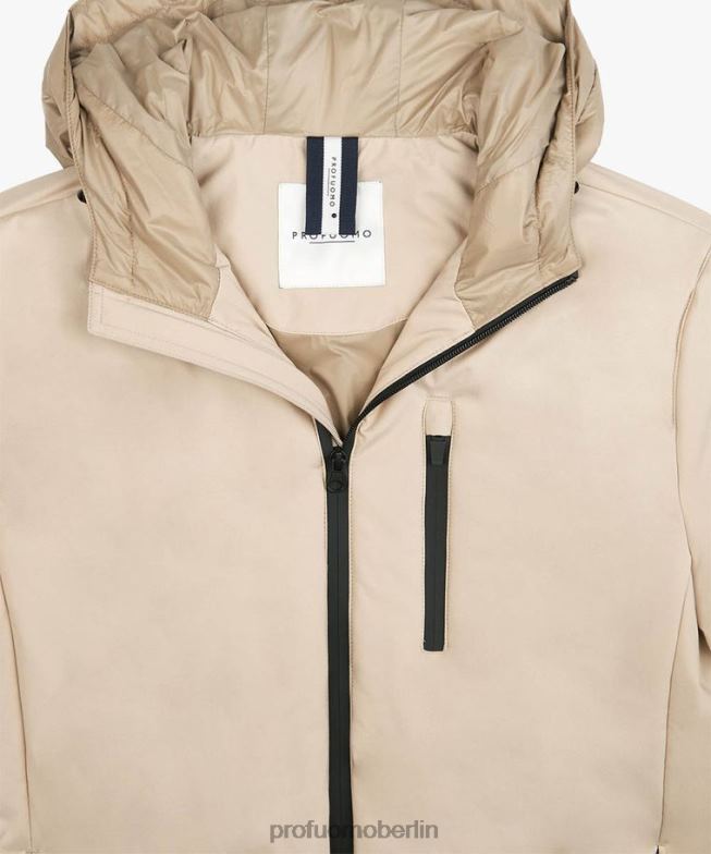 Kleidung de Profuomo Männer Schwerelosigkeitsjacke Sand BR442401