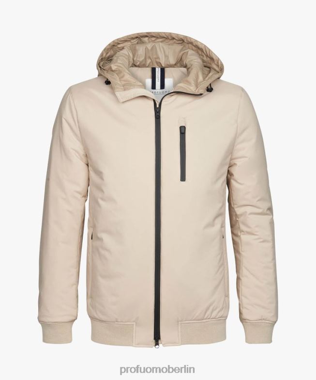 Kleidung de Profuomo Männer Schwerelosigkeitsjacke Sand BR442401