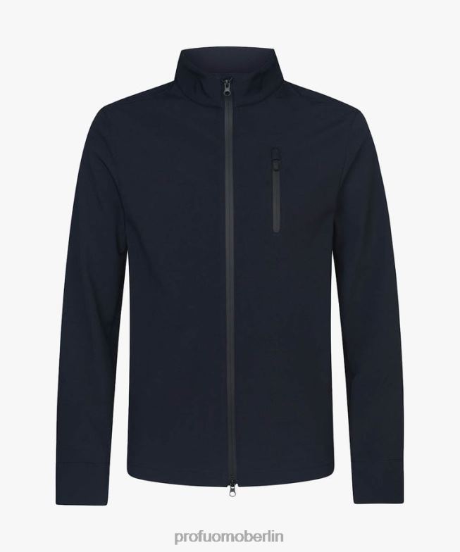 Kleidung de Profuomo Männer Soft Shell Jacke Marine BR442403
