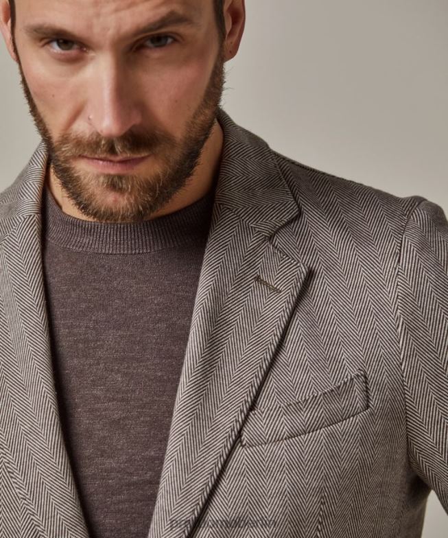 Kleidung de Profuomo Männer Strickjacke braun BR442414