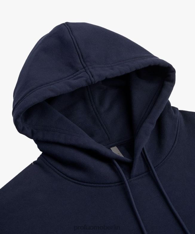 Kleidung de Profuomo Männer Kapuzenpullover Marine BR442301