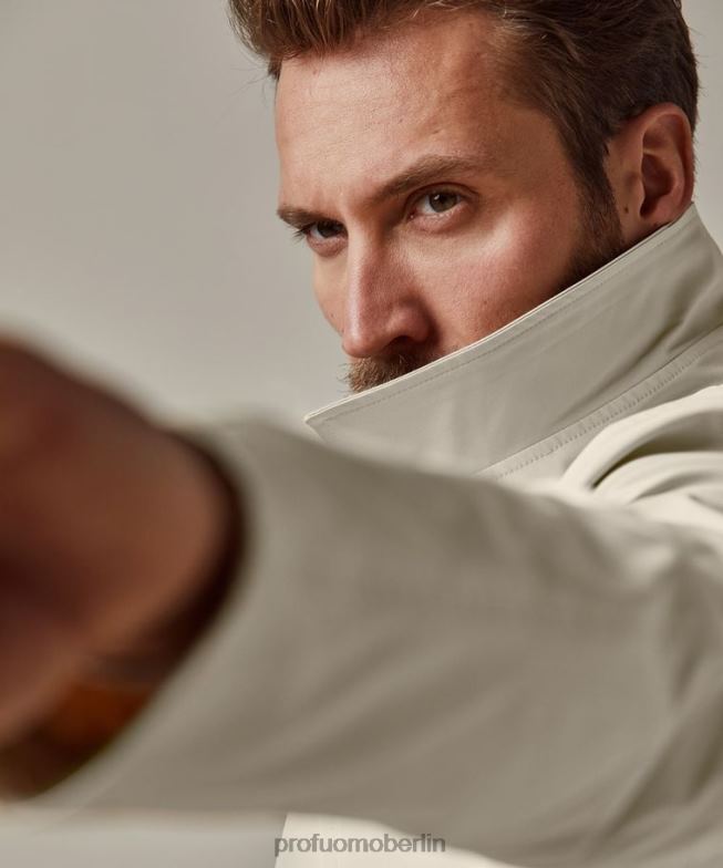 Kleidung de Profuomo Männer Magnet-Regenmantel Beige BR442405