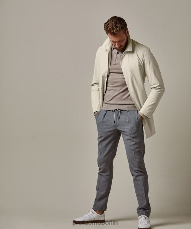 Kleidung de Profuomo Männer Magnet-Regenmantel Beige BR442405