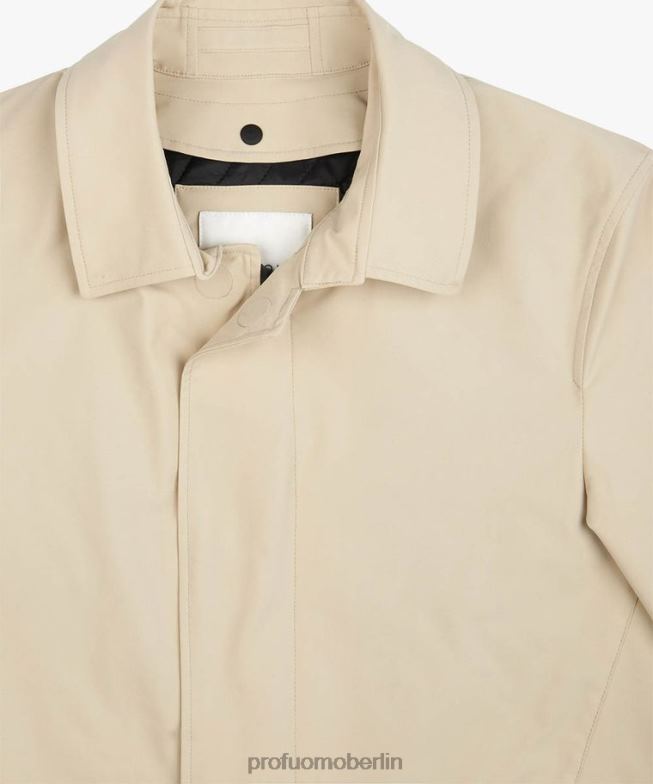 Kleidung de Profuomo Männer Magnet-Regenmantel Beige BR442405
