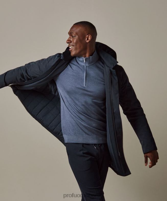 Kleidung de Profuomo Männer Magnet-Regenmantel Marine BR442394