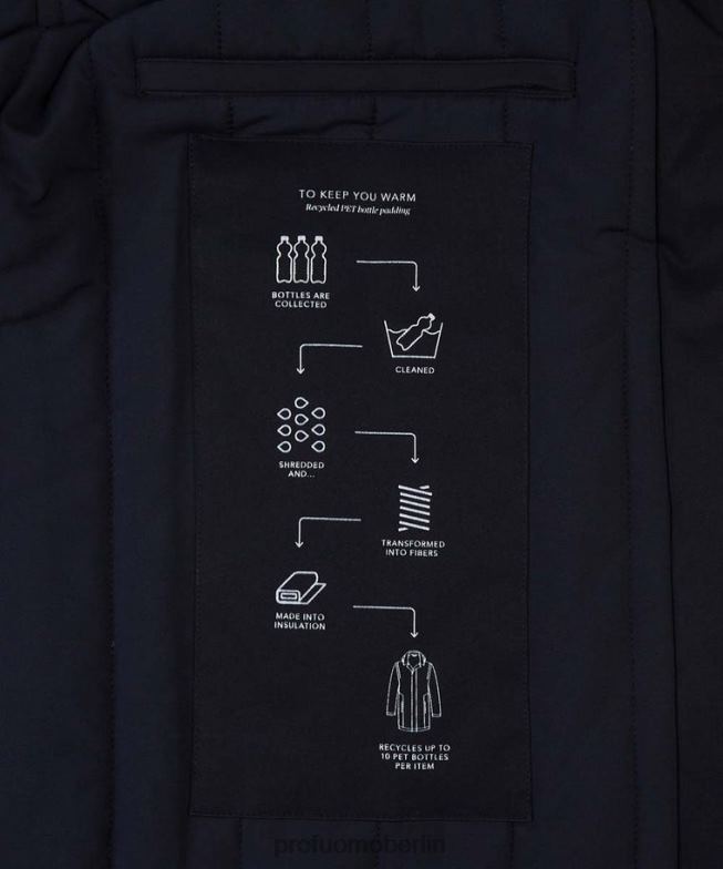 Kleidung de Profuomo Männer Magnet-Regenmantel Marine BR442394