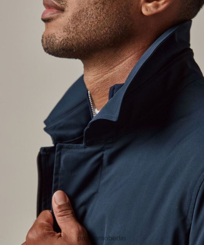 Kleidung de Profuomo Männer Magnet-Regenmantel Marine BR442404