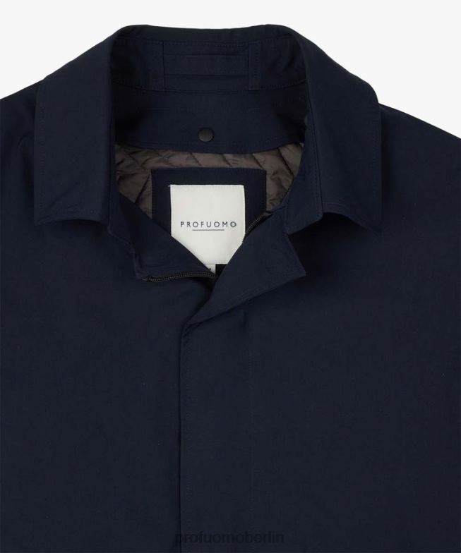 Kleidung de Profuomo Männer Magnet-Regenmantel Marine BR442404