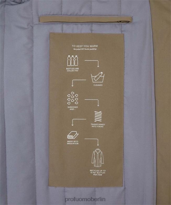 Kleidung de Profuomo Männer Magnet-Regenmantel Taupe BR442395