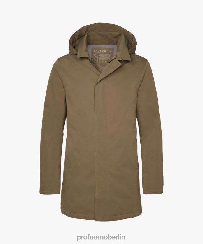 Kleidung de Profuomo Männer Magnet-Regenmantel Taupe BR442395