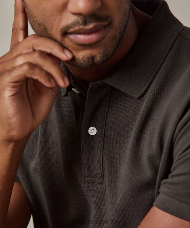 Kleidung de Profuomo Männer Piqué-Polo Armee BR442190