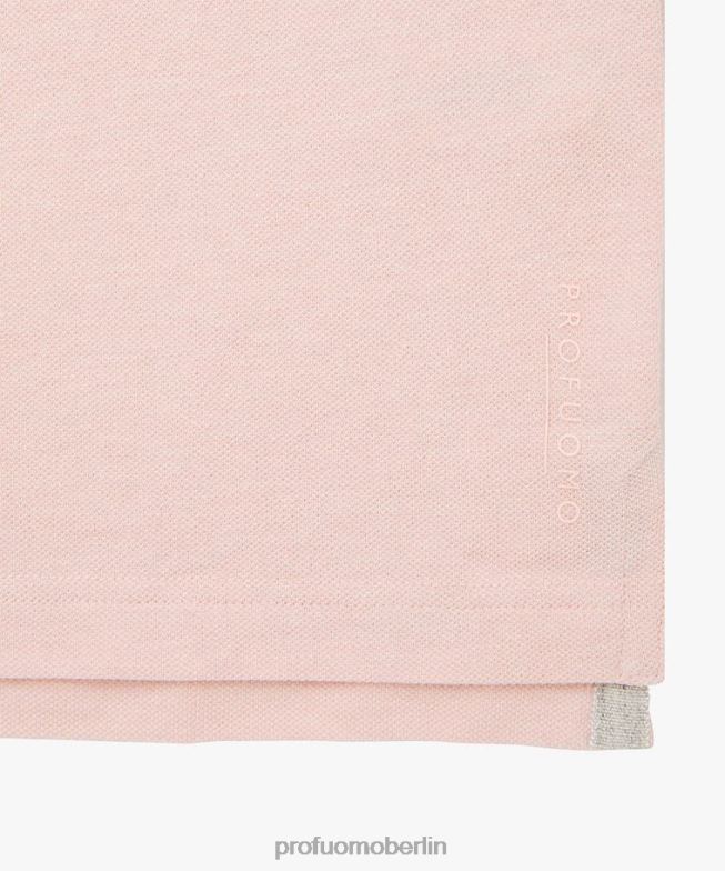 Kleidung de Profuomo Männer Piqué-Polo Hell-Pink BR442174