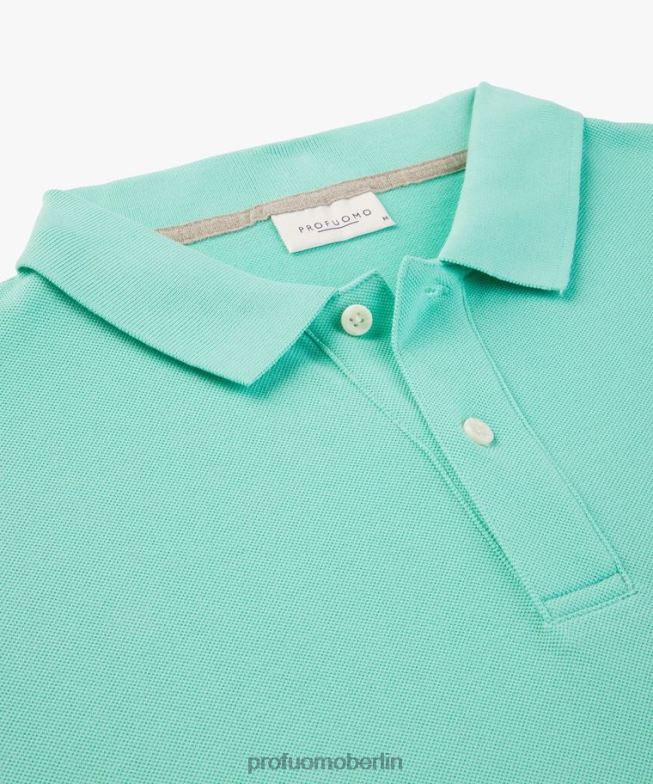Kleidung de Profuomo Männer Piqué-Polo Minze BR442175