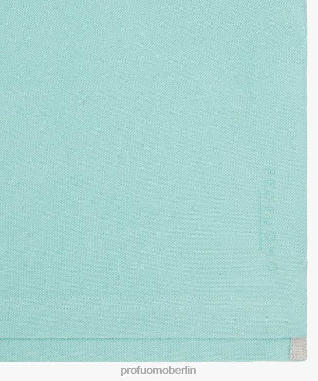 Kleidung de Profuomo Männer Piqué-Polo Minze BR442175