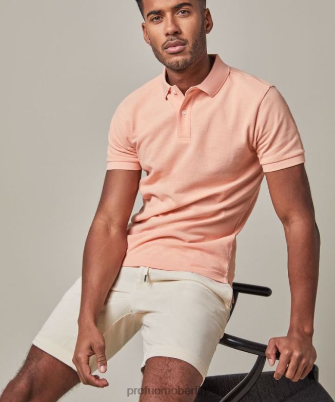 Kleidung de Profuomo Männer Piqué-Polo Rosa BR442173