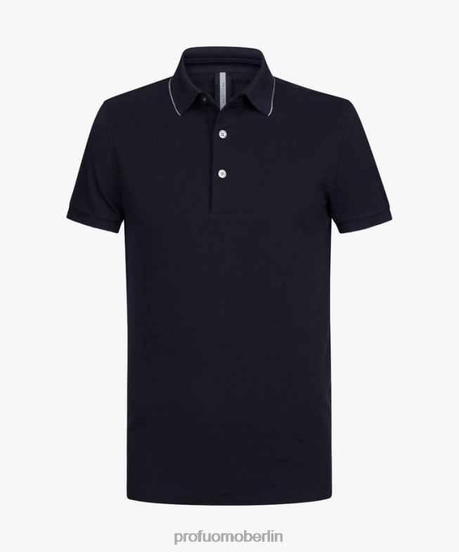Kleidung de Profuomo Männer Stretch-Polo Marine BR442188