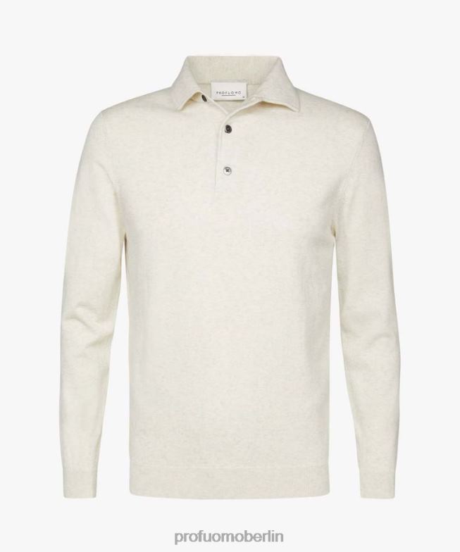 Kleidung de Profuomo Männer Luxuriöses einteiliges Poloshirt grau BR442182