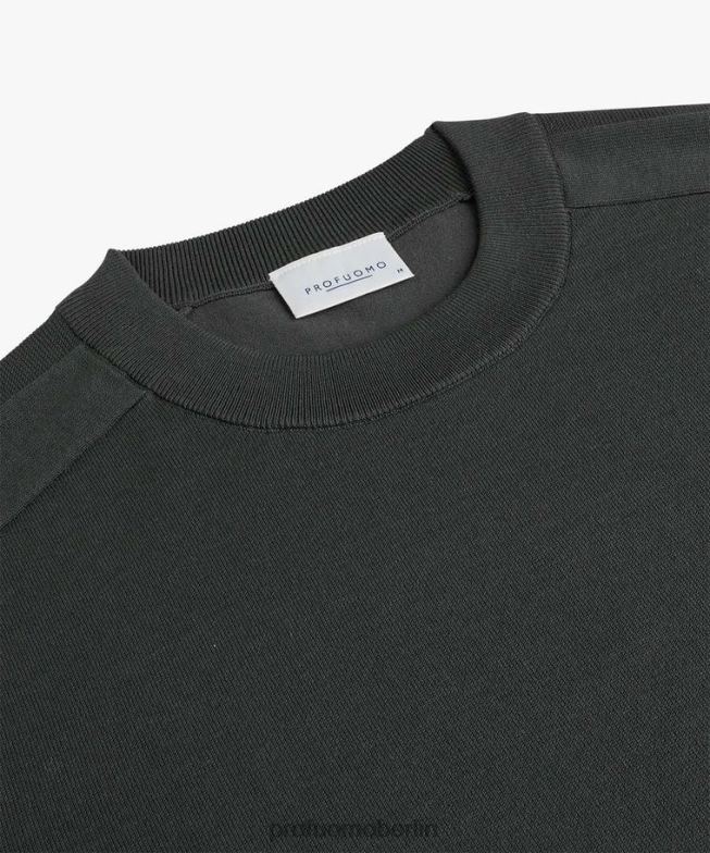 Kleidung de Profuomo Männer Luxus-Rundhalsausschnitt Grün BR442266