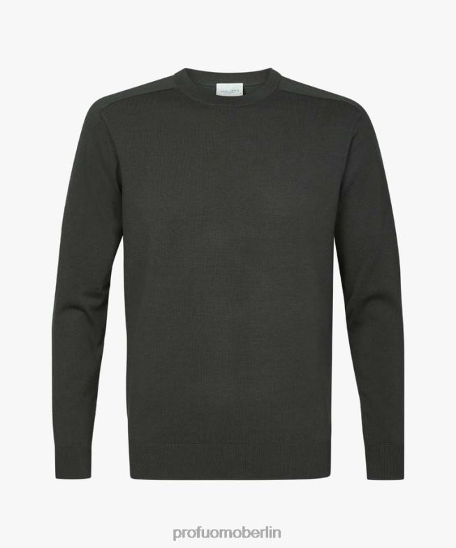 Kleidung de Profuomo Männer Luxus-Rundhalsausschnitt Grün BR442266