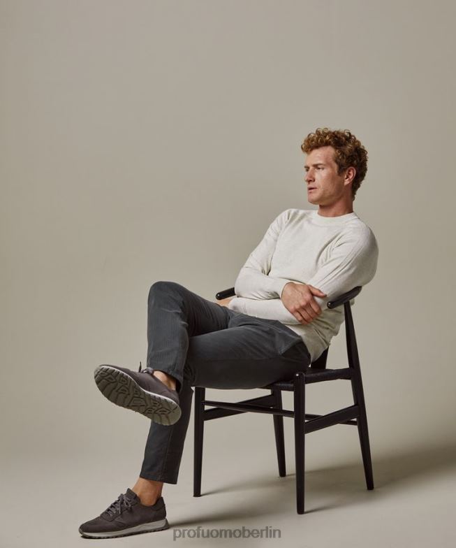 Kleidung de Profuomo Männer Luxus-Rundhalsausschnitt Grün BR442268