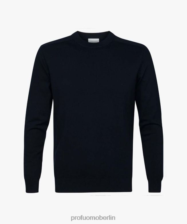 Kleidung de Profuomo Männer Luxus-Rundhalsausschnitt Marine BR442267