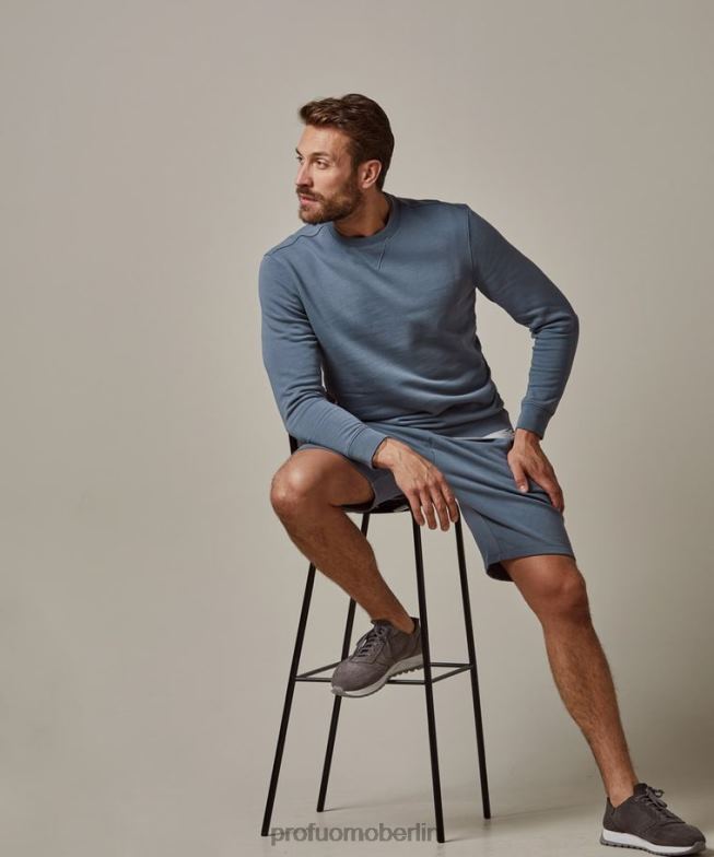 Kleidung de Profuomo Männer Pullover Blau BR442235