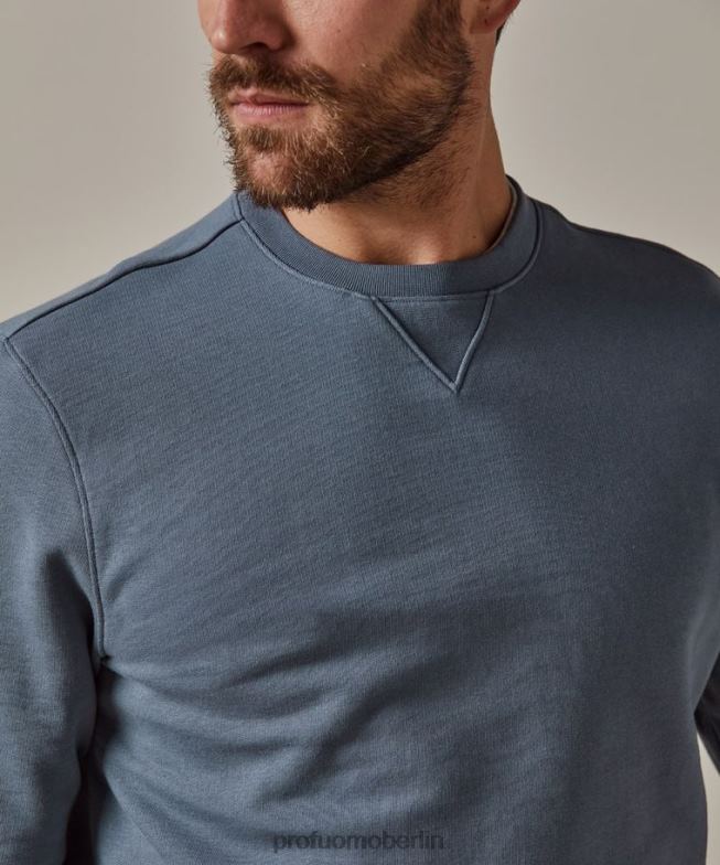 Kleidung de Profuomo Männer Pullover Blau BR442235