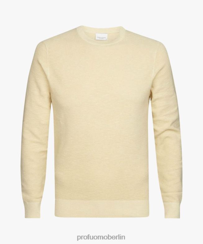 Kleidung de Profuomo Männer Rundhalsausschnitt Gelb BR442234