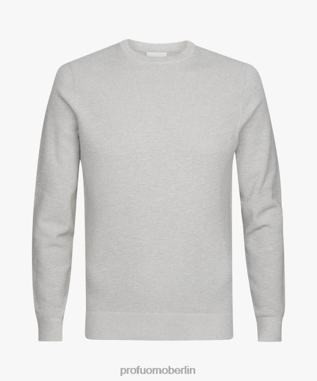 Kleidung de Profuomo Männer Rundhalsausschnitt grau BR442240