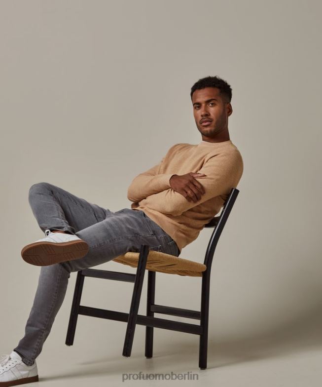 Kleidung de Profuomo Männer Rundhalsausschnitt orange BR442230