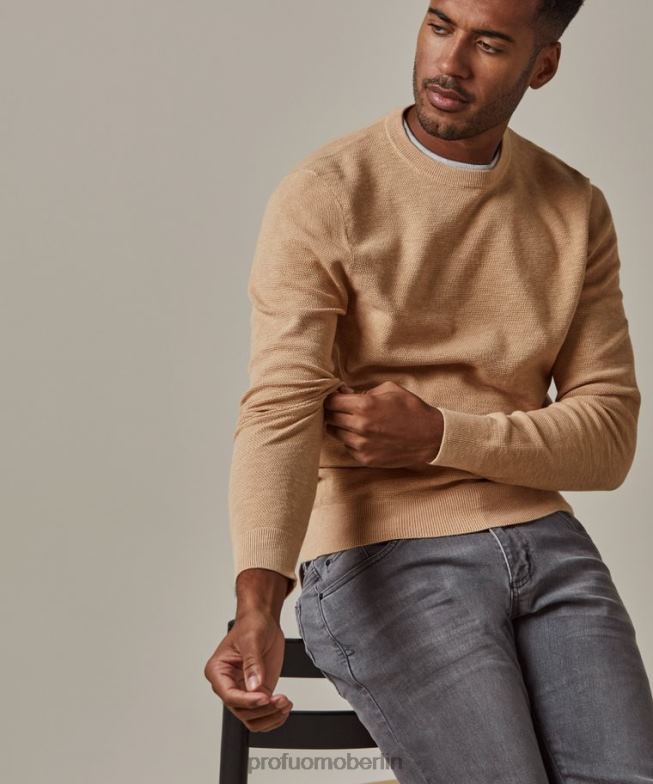 Kleidung de Profuomo Männer Rundhalsausschnitt orange BR442230