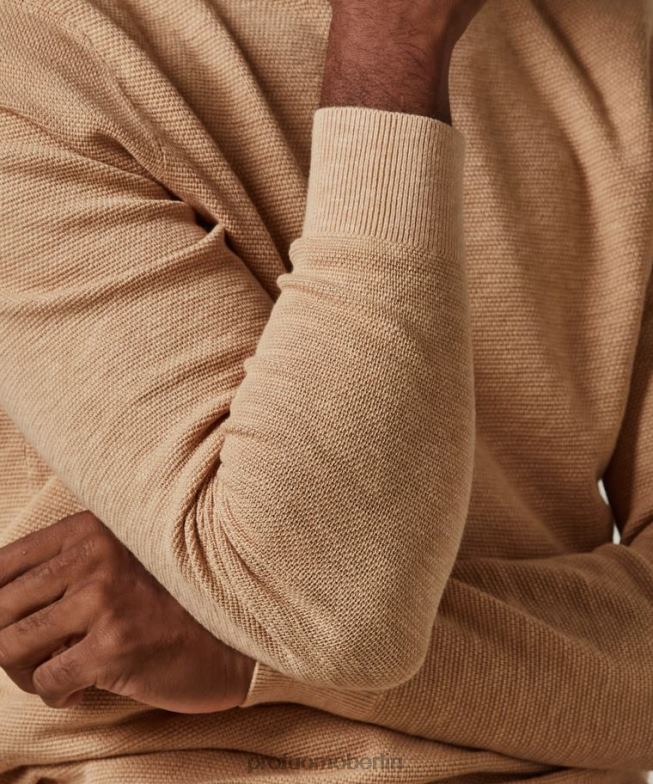 Kleidung de Profuomo Männer Rundhalsausschnitt orange BR442230