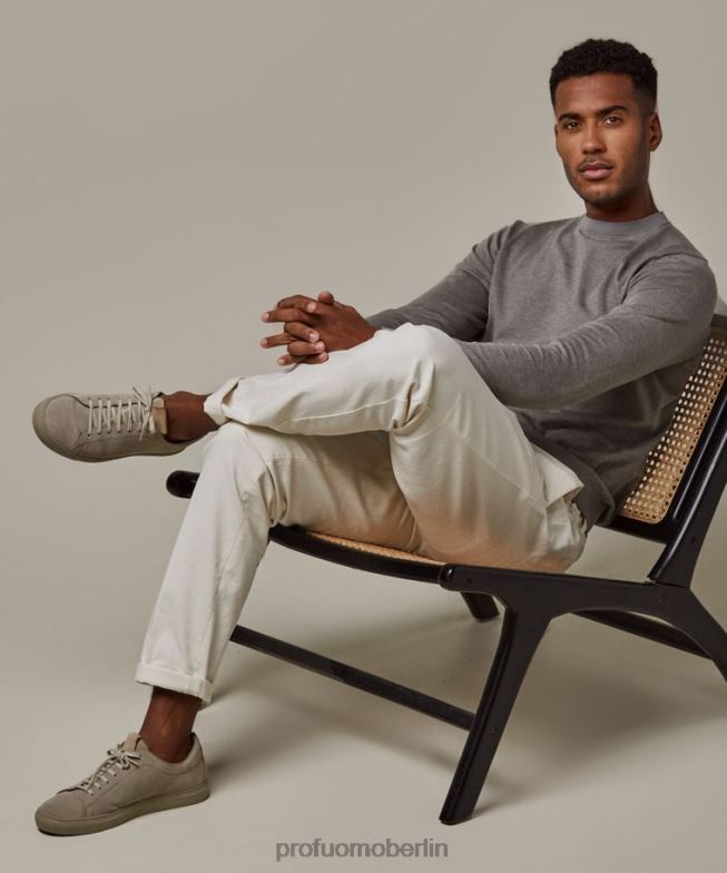 Kleidung de Profuomo Männer Tech-Rundhalsausschnitt Grün BR442237