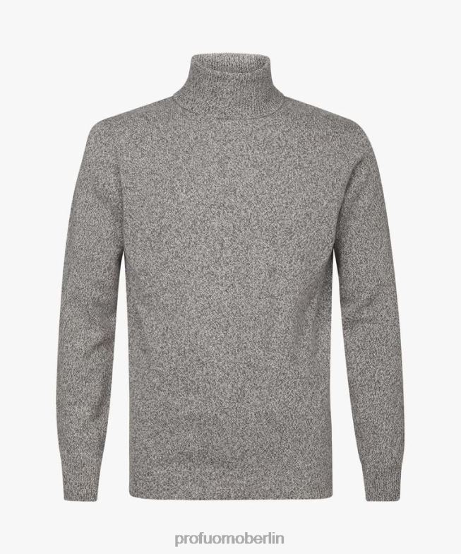 Kleidung de Profuomo Männer Rollkragenpullover aus Wolle Anthra BR442286