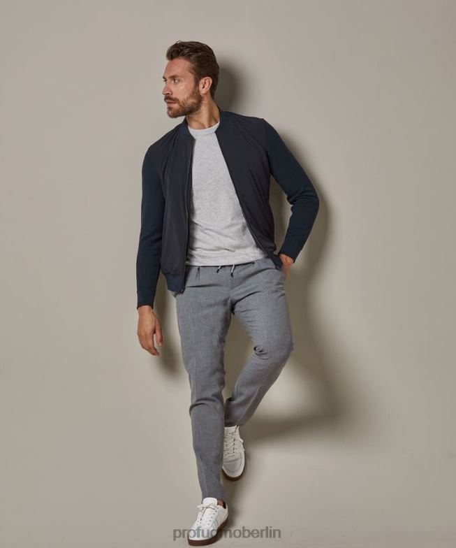 Kleidung de Profuomo Männer Strickjacke Marine BR442221