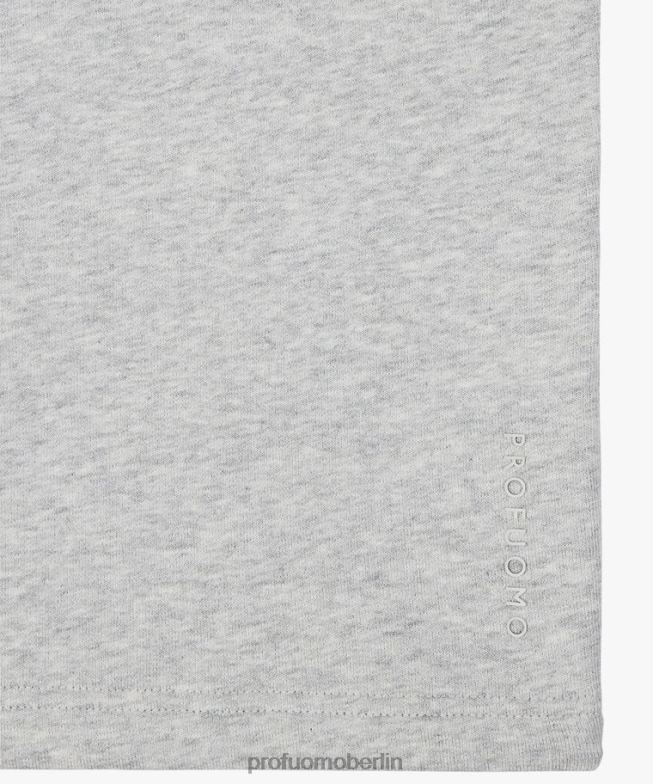 Kleidung de Profuomo Männer Kurzarmpullover grau BR442213