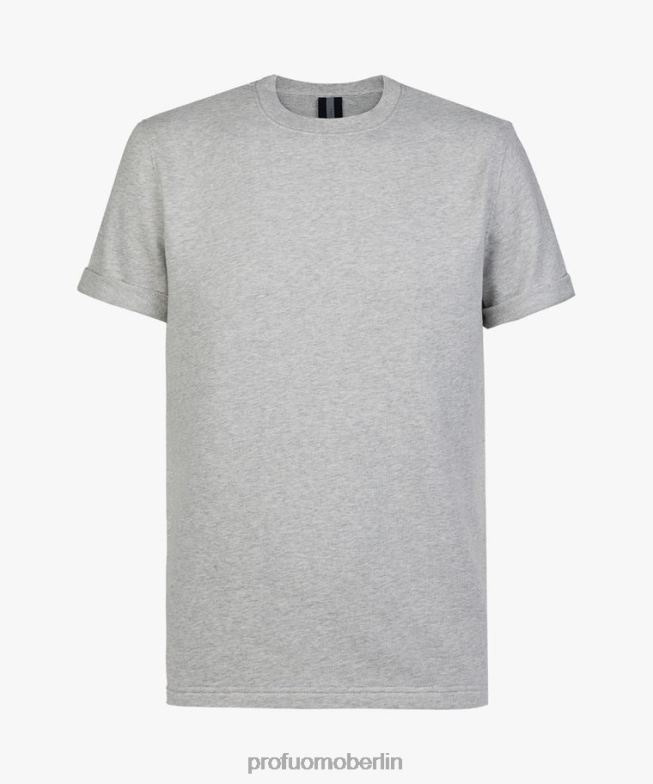 Kleidung de Profuomo Männer Kurzarmpullover grau BR442213