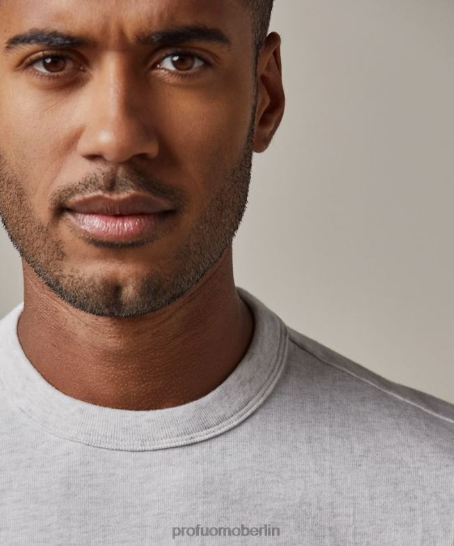 Kleidung de Profuomo Männer T-Shirt grau BR442212