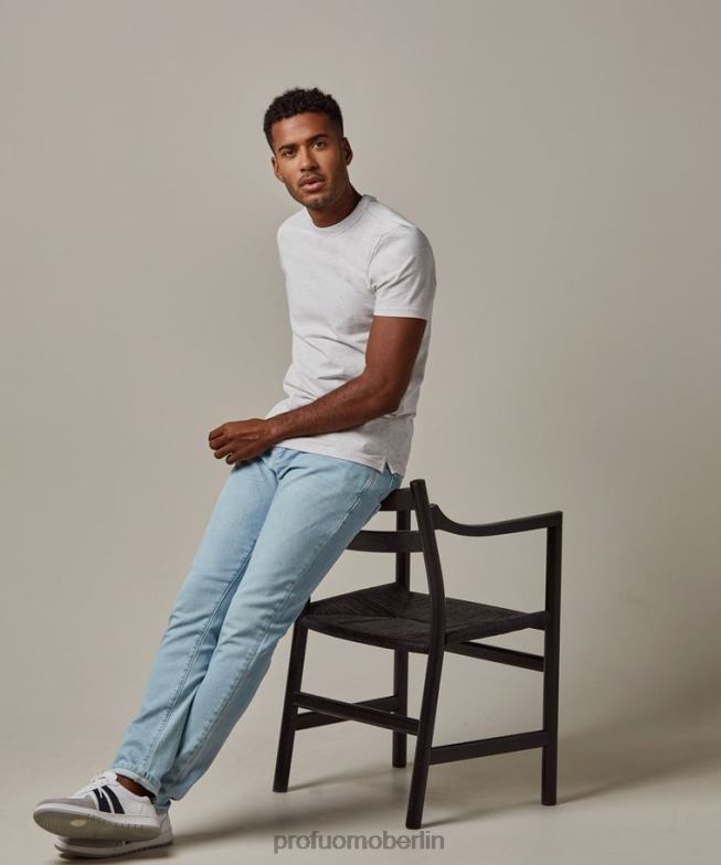 Kleidung de Profuomo Männer T-Shirt grau BR442212